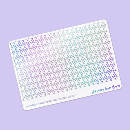 Sugar Plum Parade Foil Underlays | Holiday Harlequin