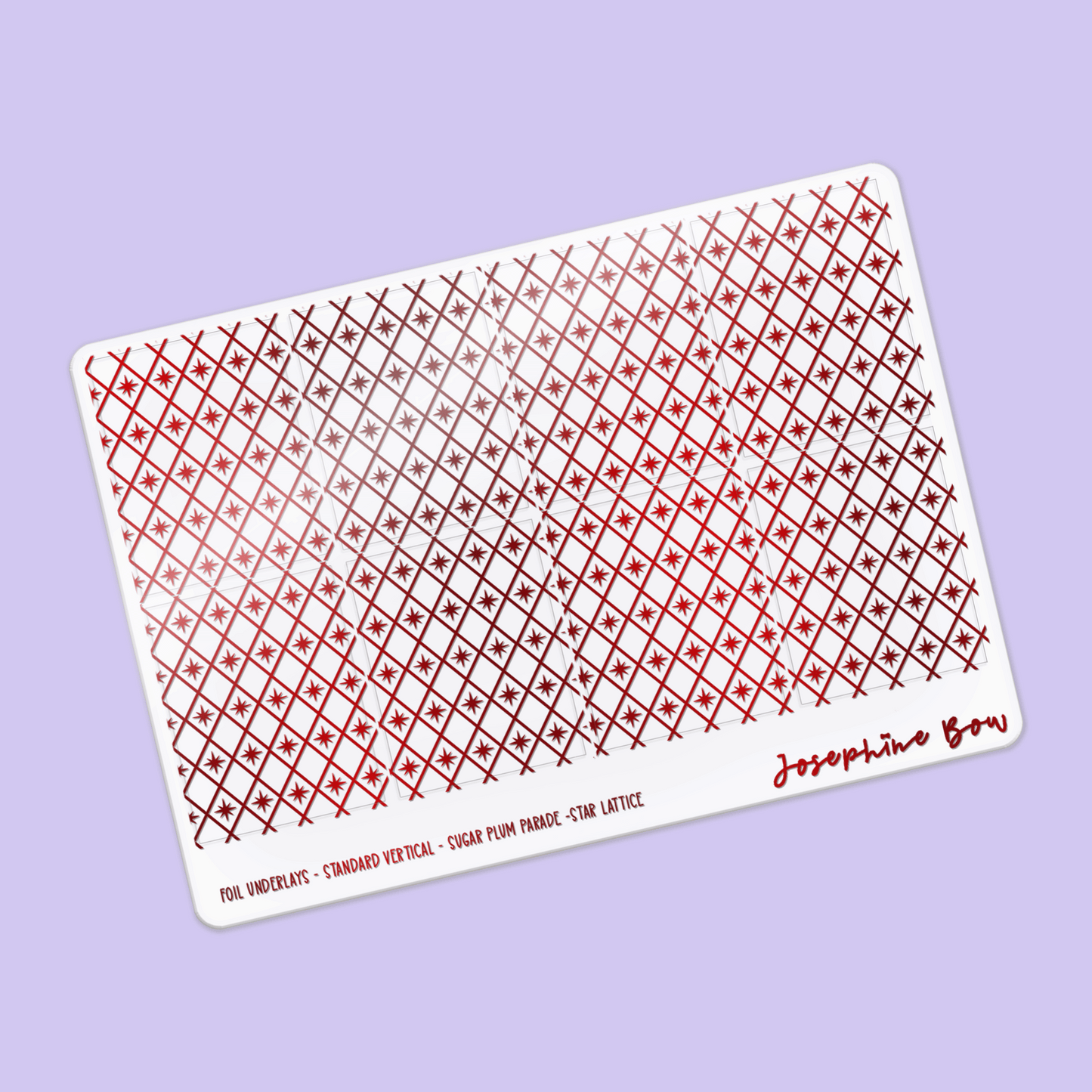 Sugar Plum Parade Foil Underlays | Holiday Harlequin