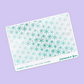 Sugar Plum Parade Foil Underlays | Snow Sparkle