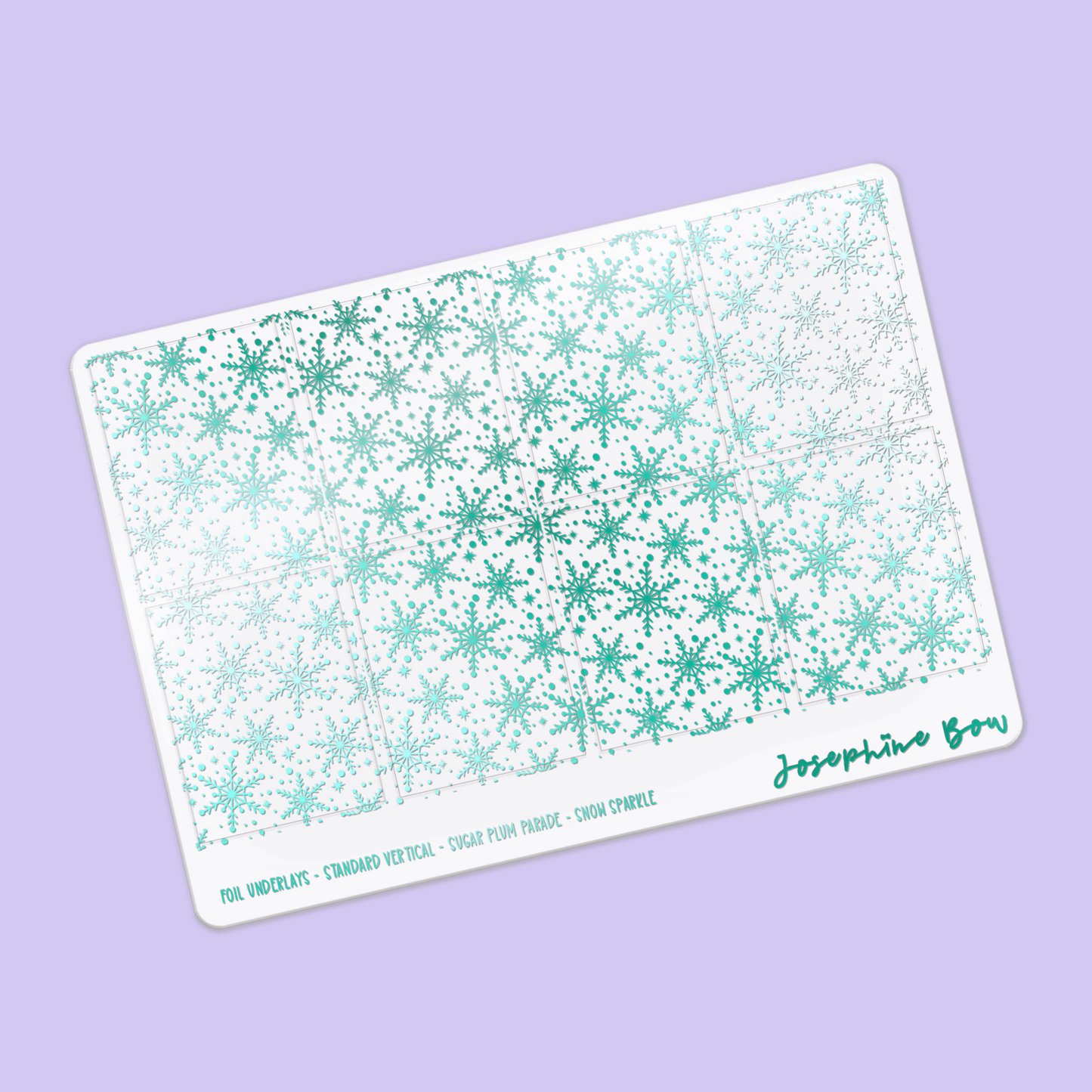 Sugar Plum Parade Foil Underlays | Snow Sparkle