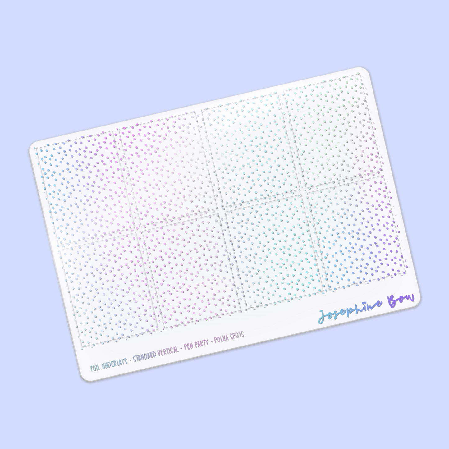 Pen Party Foil Underlays | Polka Dot