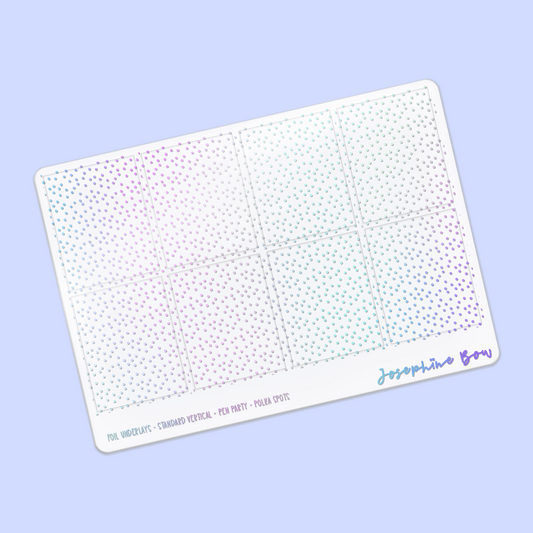 Pen Party Foil Underlays | Polka Dot