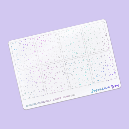 Beam Me Up Foil Underlays | Glittering Galaxy Stars