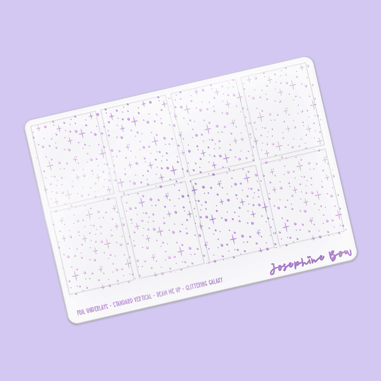 Beam Me Up Foil Underlays | Glittering Galaxy Stars