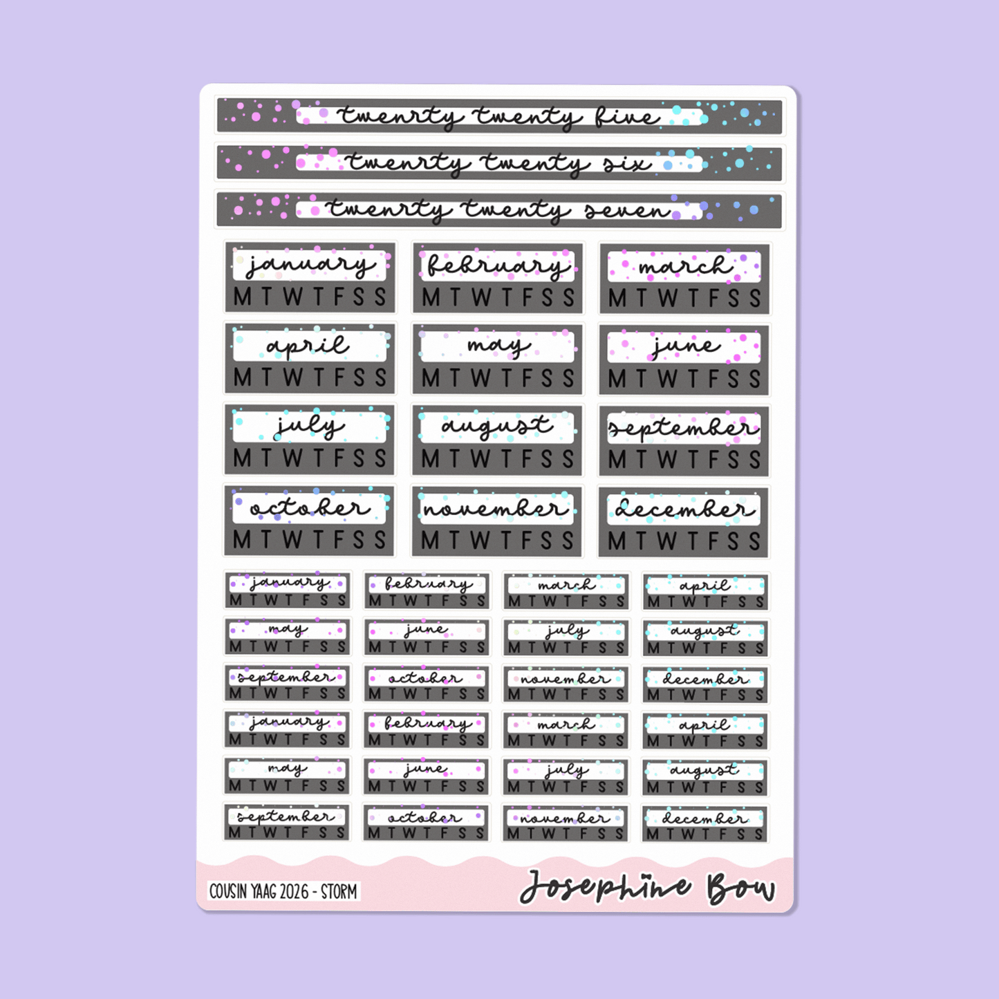 2026 Year At a Glance | Hobo Cousin - Neutral