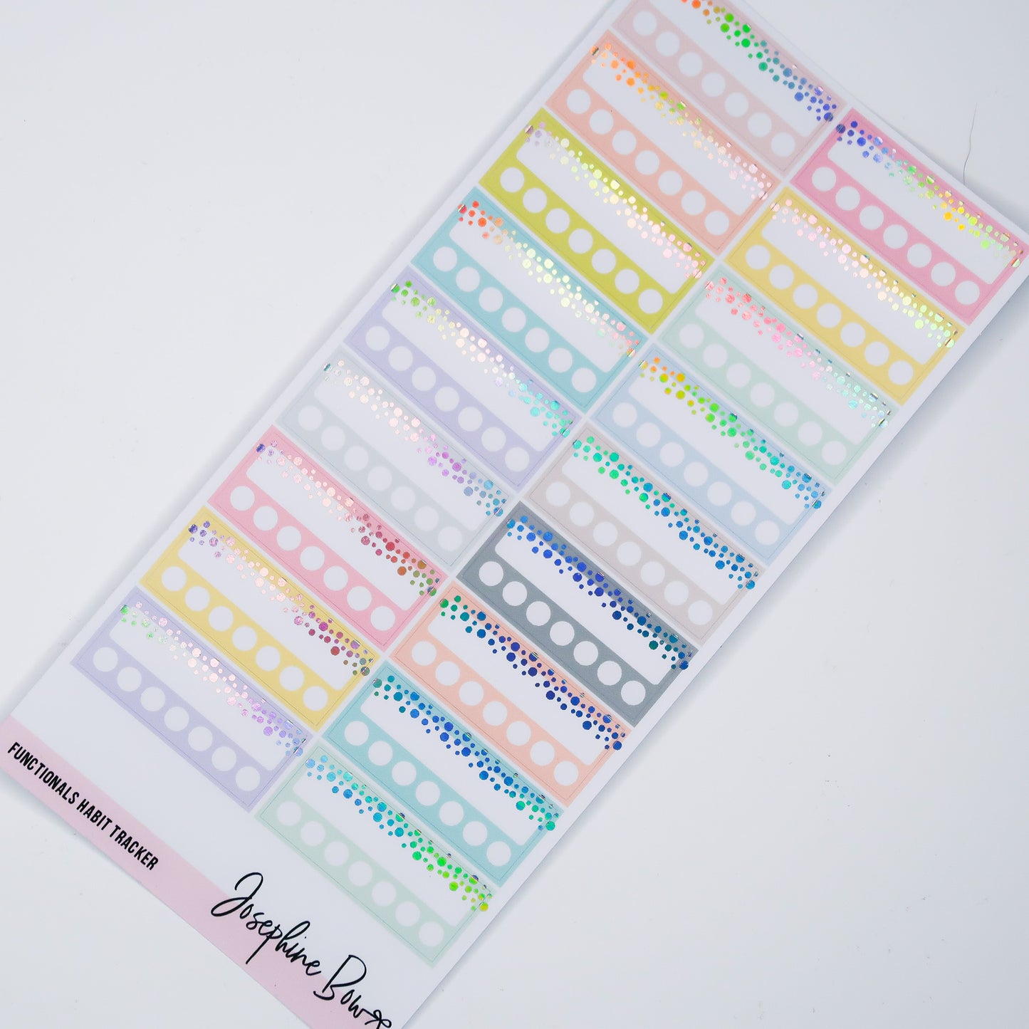 Foiled Habit Trackers | Pastel