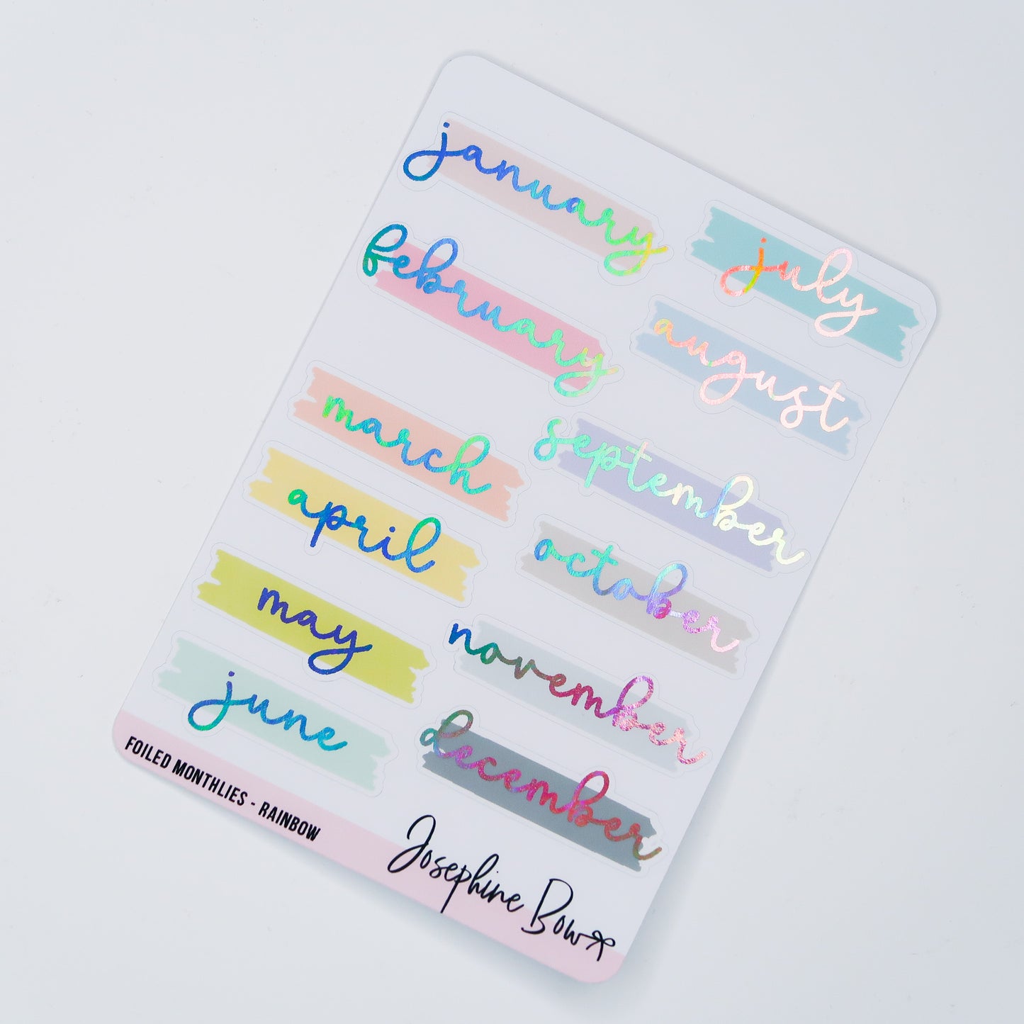 Foiled Monthly Covers | Pastel