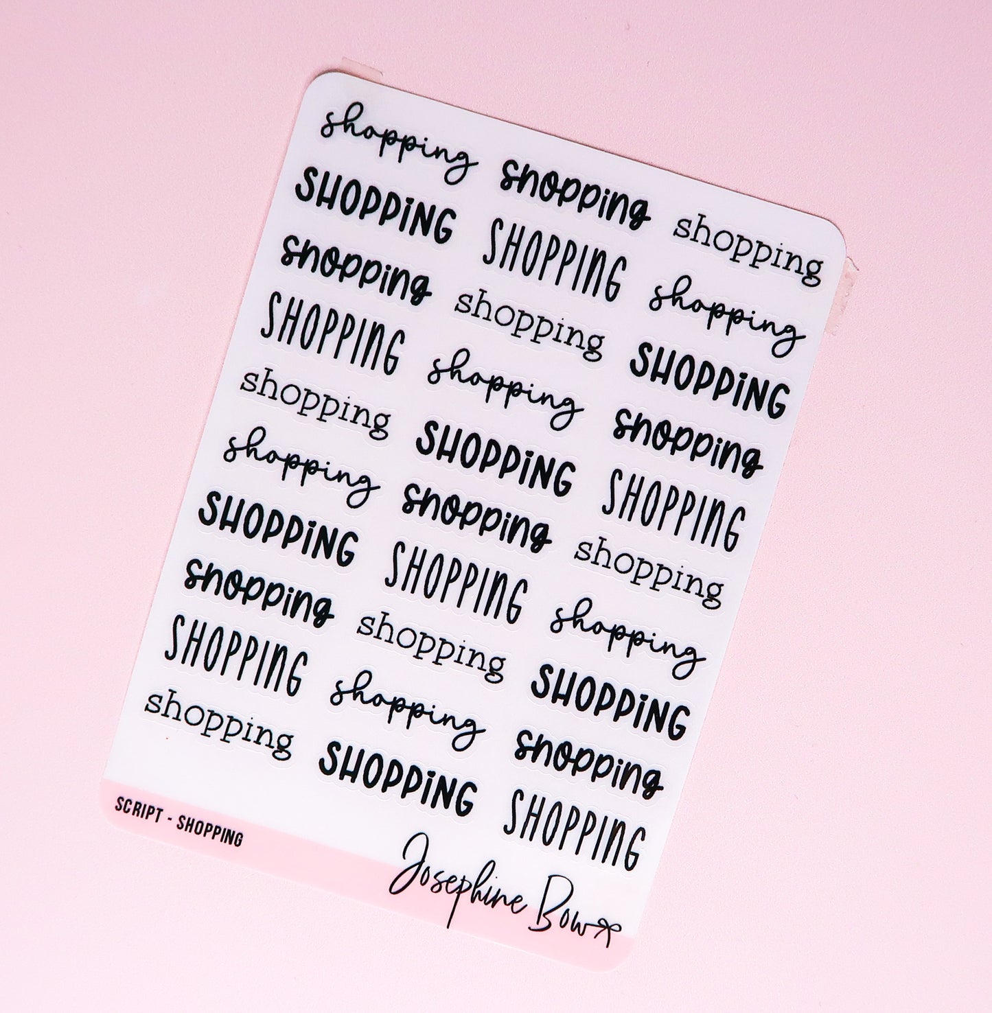 Transparent Script | Shopping