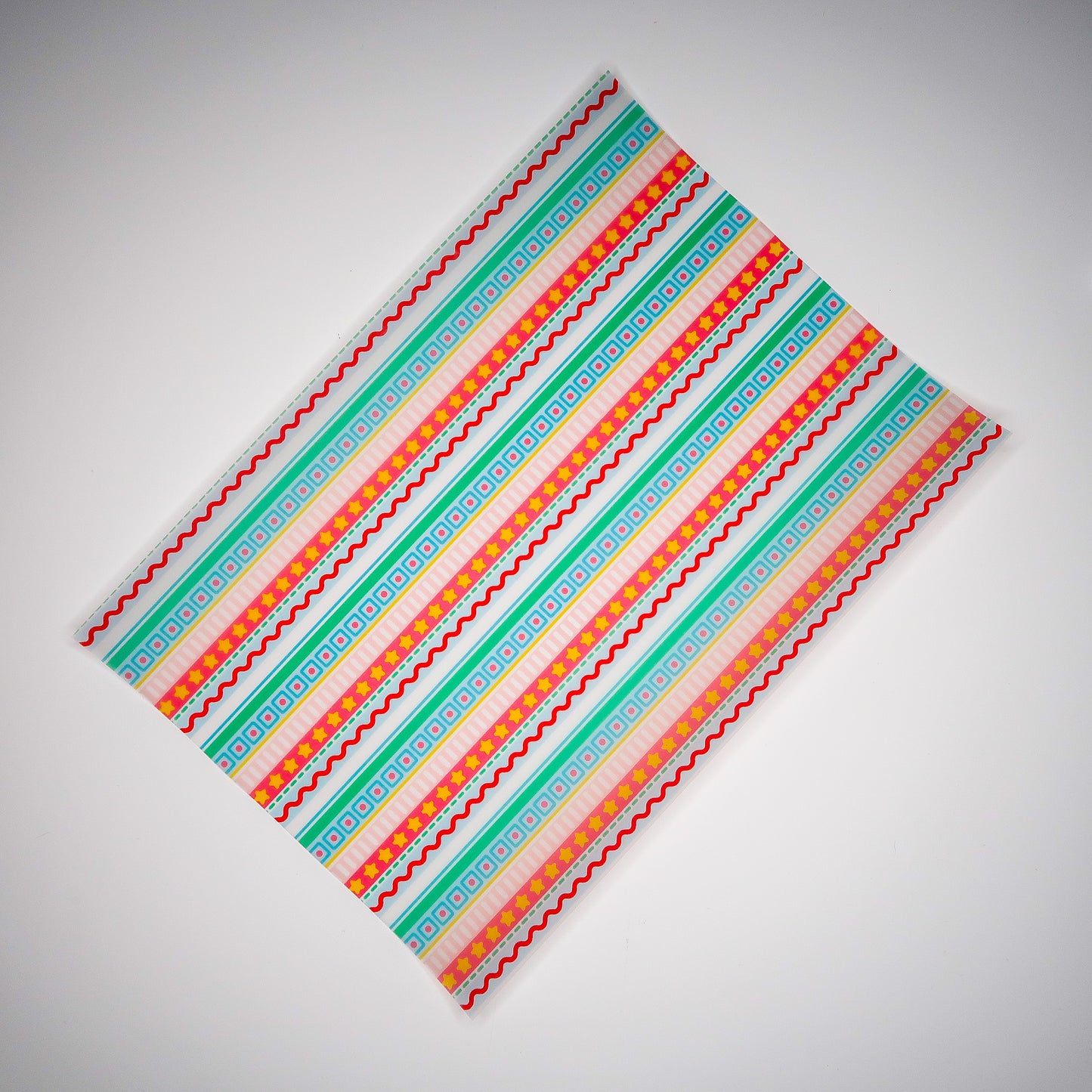 All Is Bright | Fancy Stripe Print Vellum & Acetate