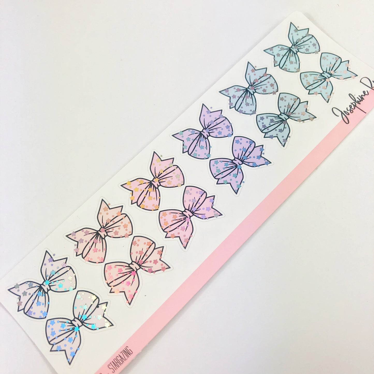 Bow Foiled Vinyl Planner Tabs