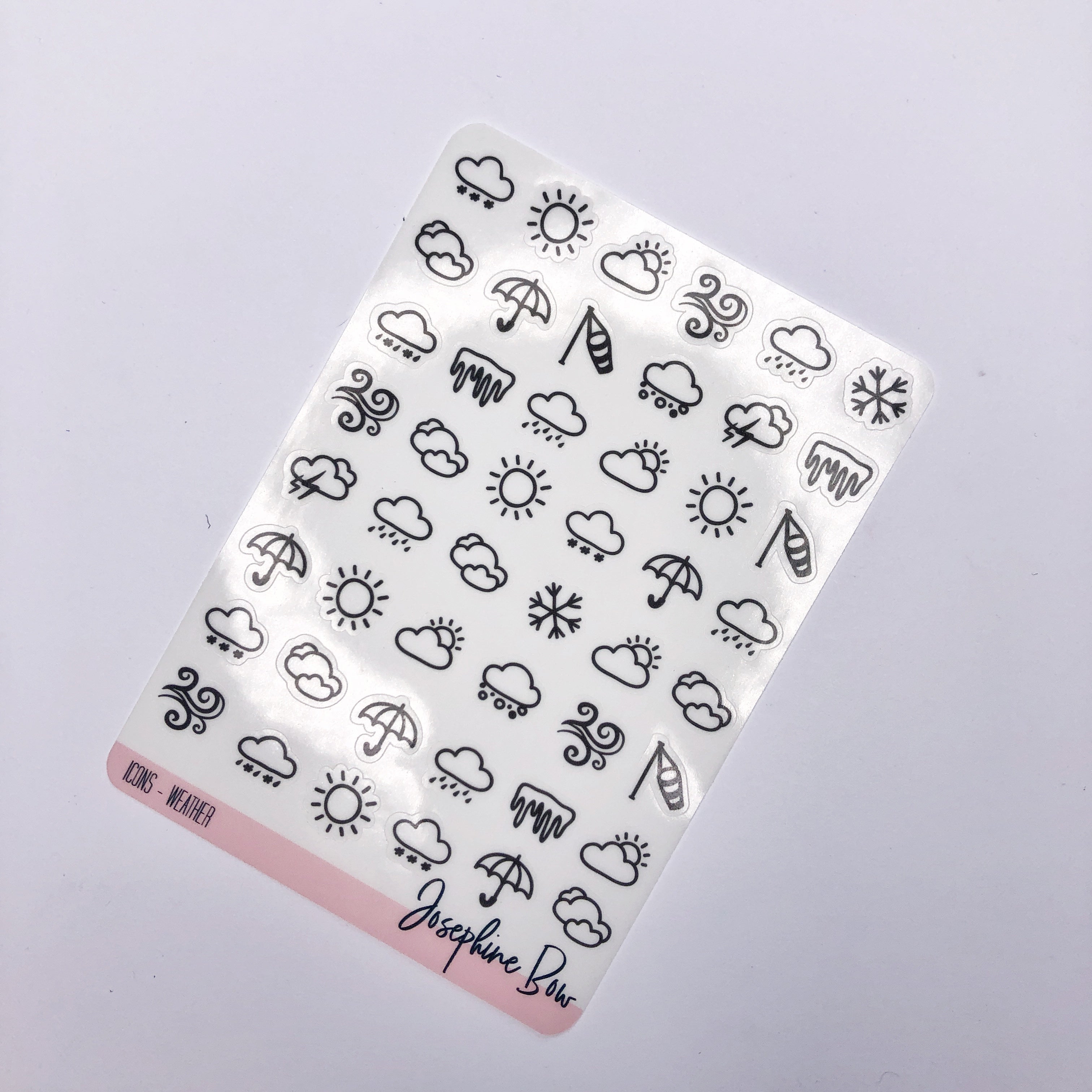 Hobonichi mini weather stamps