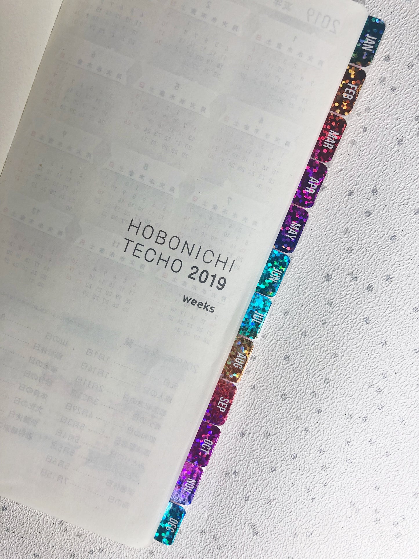 Hobonichi Weeks Rainbow Foiled Tabs