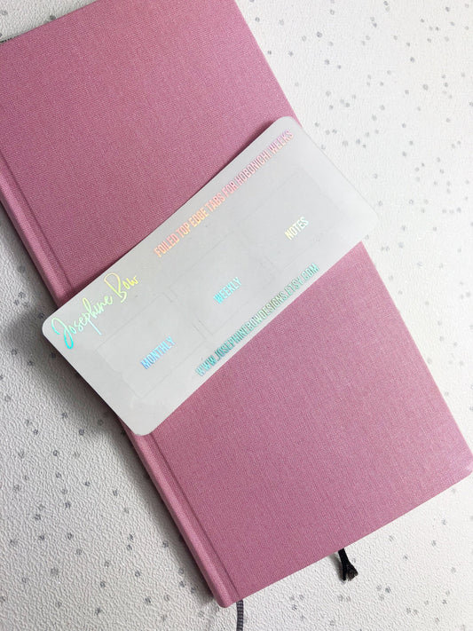 Hobonichi Weeks/PP Weeks Foiled Top Edge Tabs (10 foil colours)