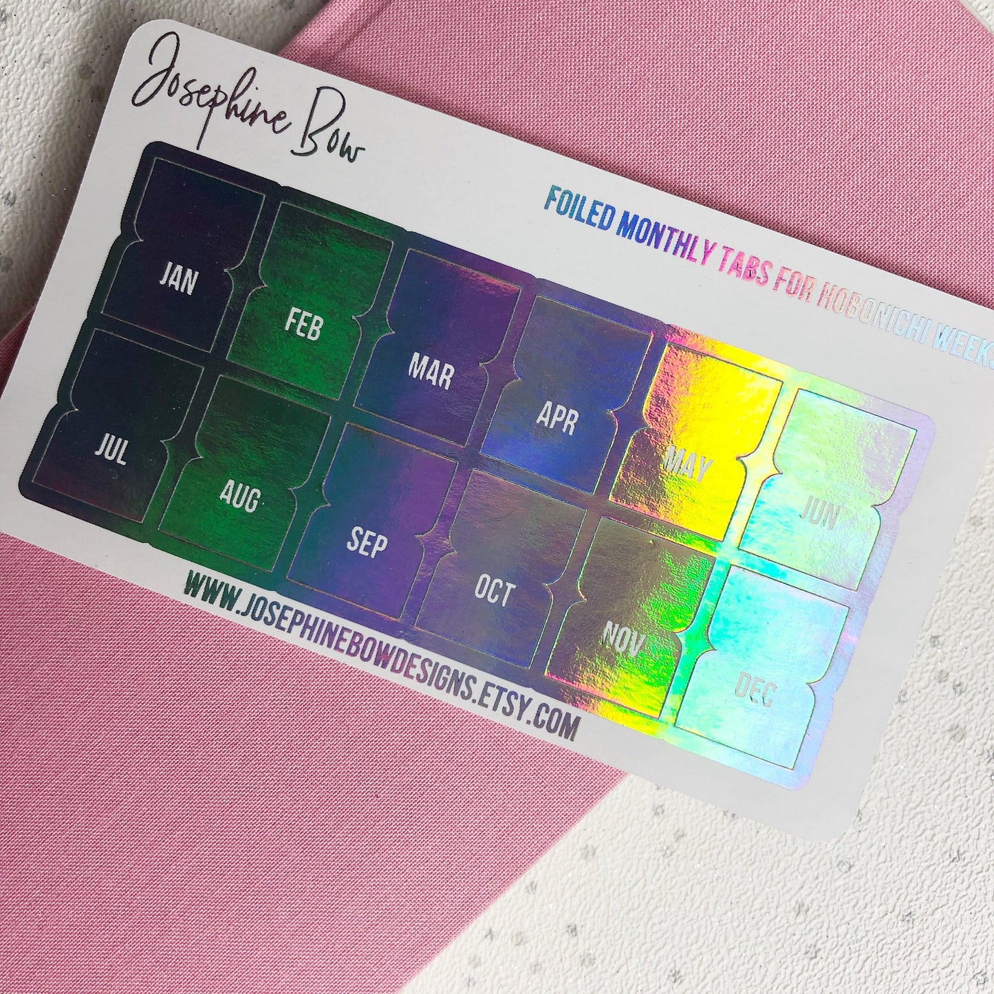 Hobonichi Foiled Tabs (7 foil colours)