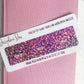 Hobonichi Weeks Pink Glitter Foiled Tabs Top Edge