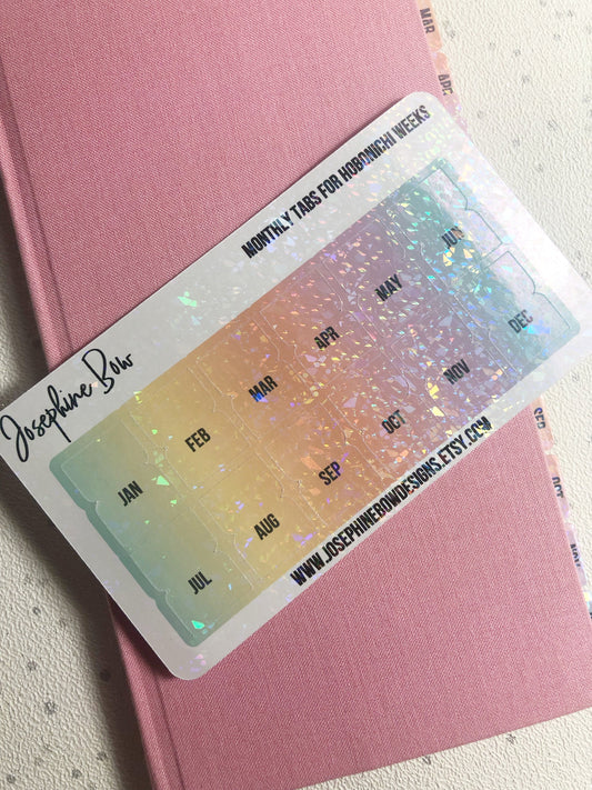 Hobonichi Weeks Pastel Ombre Monthly Tabs